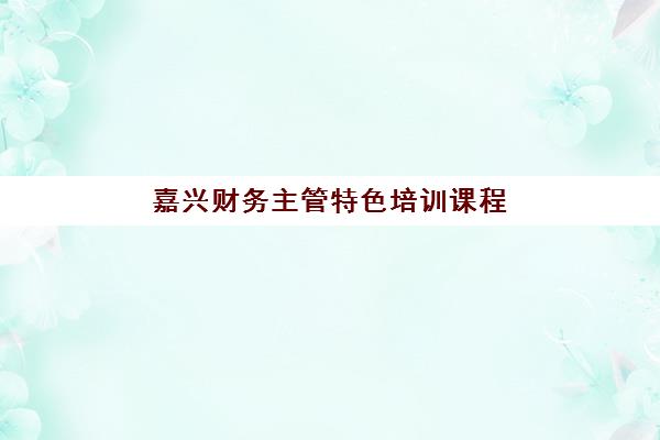 嘉兴财务主管特色培训课程培训基地有哪些地方？2025年最新基地分布与择校指南全解析