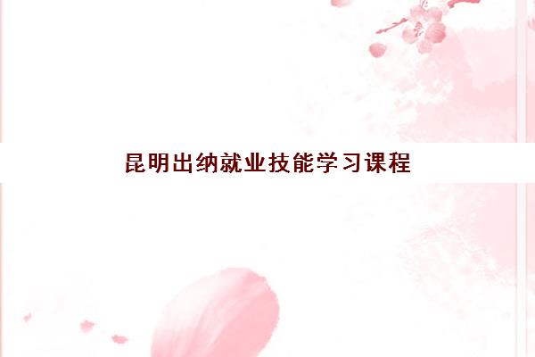 昆明出纳就业技能学习课程五大机构用户反馈分析如何查询？2023年最新排名、择校标准与成功经验全解析