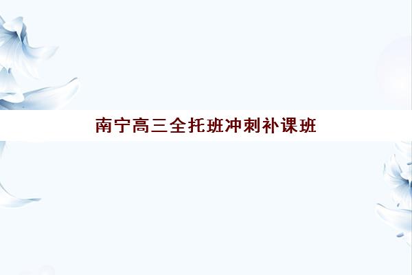 南宁高三全托班冲刺补课班公办vs民办服务对比如何选择？2025年权威优劣分析与科学择校全攻略