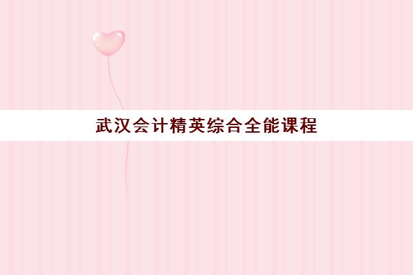 武汉会计精英综合全能课程培训机构哪家强一点？2025年高口碑机构综合测评与择校指南