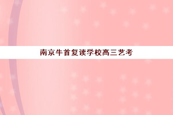 南京牛首复读学校高三艺考生文化课集训班费用解析：2025年收费价目表、班型对比与高性价比报读指南