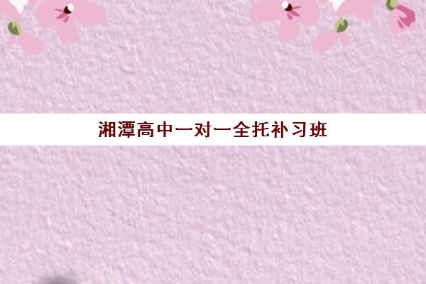湘潭高中一对一全托补习班公布时间2025年，如何选择靠谱机构与报名指南