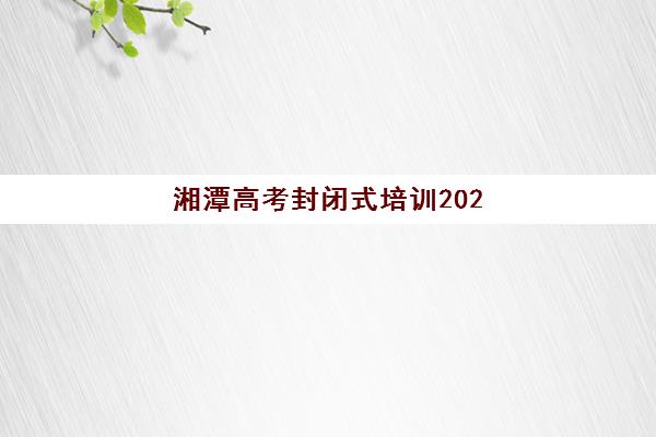湘潭高考封闭式培训2025年报名人数统计最新发布？招生规模与择校指南全解析