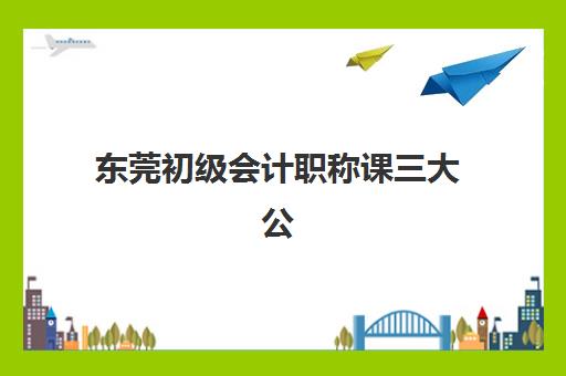 东莞初级会计职称课三大公办机构特色对比如何？2025年最新课程体系、费用详情与科学择校全指南
