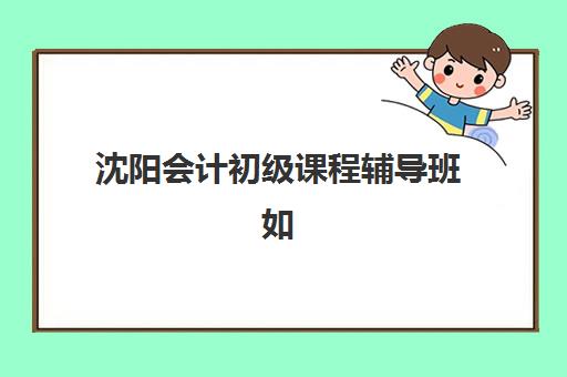 沈阳会计初级课程辅导班如何选择？2025年高口碑机构排名与择校全攻略