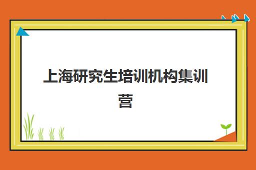 上海研究生培训机构集训营暑期辅导机构哪家强一点？2025年最新实力对比分析与选择指南