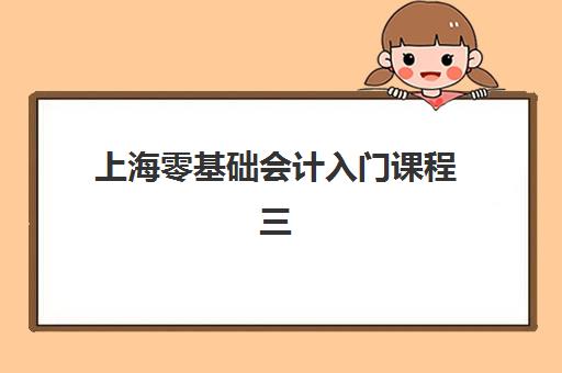 上海零基础会计入门课程三大公办机构特色对比如何选择？2025年最新排名与课程指南全解析