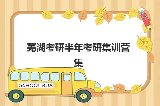 芜湖考研半年考研集训营集训营哪家口碑好一点？2025年最新口碑排行榜与择校指南