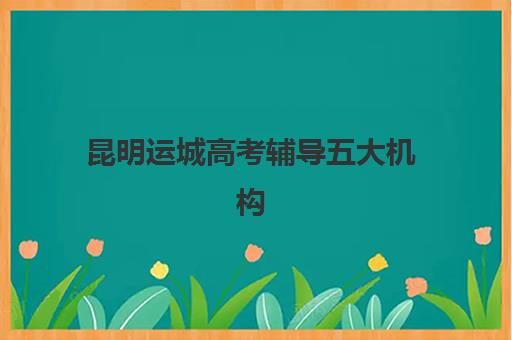 昆明运城高考辅导五大机构怎么选？2025年师资课程与升学数据全方位对比指南