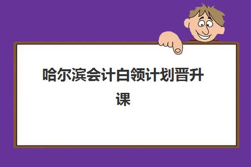 哈尔滨会计白领计划晋升课程辅导机构哪家好一点？2025年课程对比与择校指南