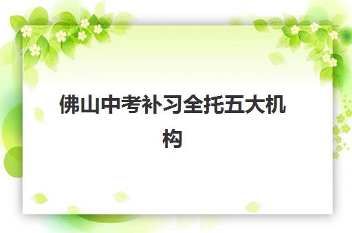 佛山中考补习全托五大机构用户反馈分析如何解读？2025年家长真实评价、服务体验与择校指南全解析