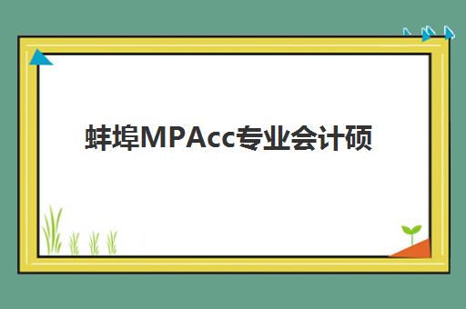 蚌埠MPAcc专业会计硕士全程课程封闭式集训营怎么样？2025年课程深度解析与高性价比选择指南