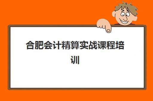 合肥会计精算实战课程培训机构怎么选？2025年最新排名与择校攻略